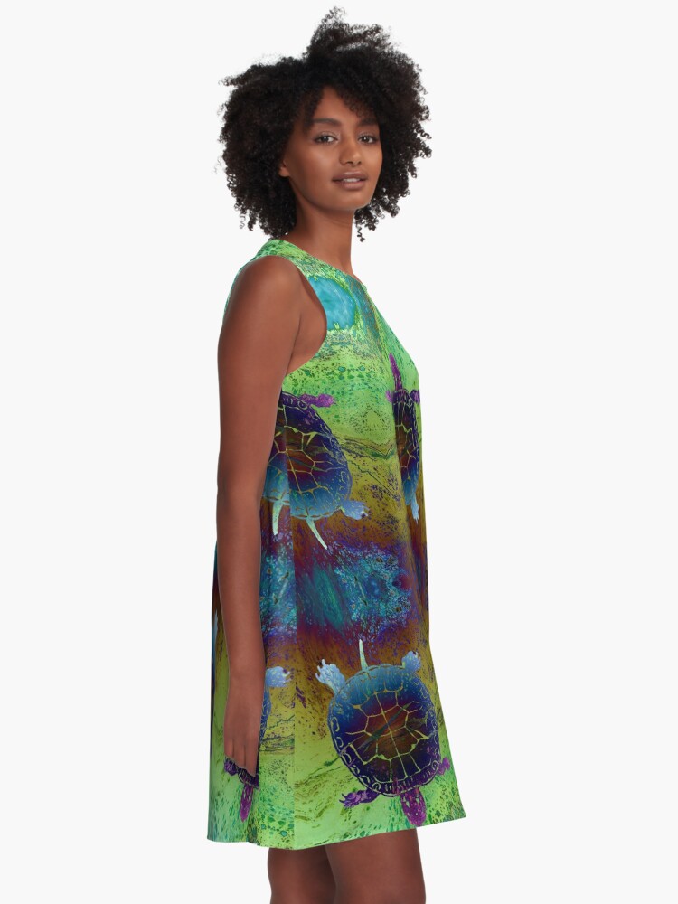Alternate view of Dream Turtle A-Line Dress