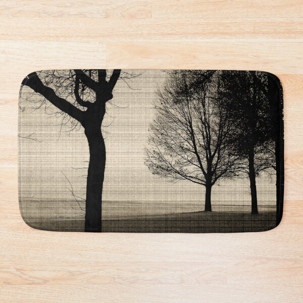 Item preview, Silhouette Trees on a woven sepia background designed and sold by WatersEdgeGal.