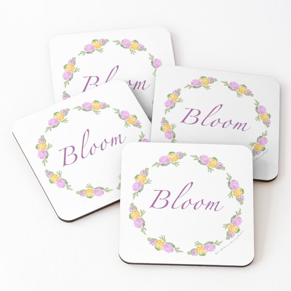 Item preview, 'Bloom' wreath sticker designed and sold by ruthkenneth.