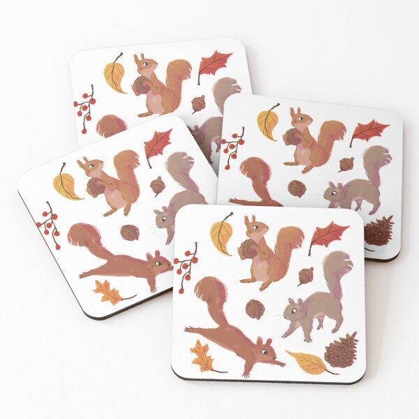 Item preview, Autumn Squirrels  designed and sold by bythestream.