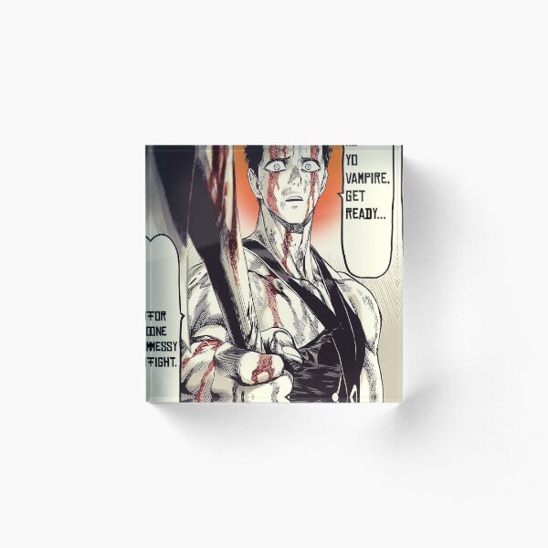 Zombieman Manga Panel - One Punch Man Acrylic Block