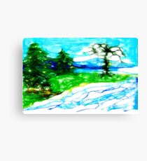 Scribblers Landscape Canvas Print