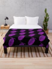 Riesen Lila Isopod Fleecedecke