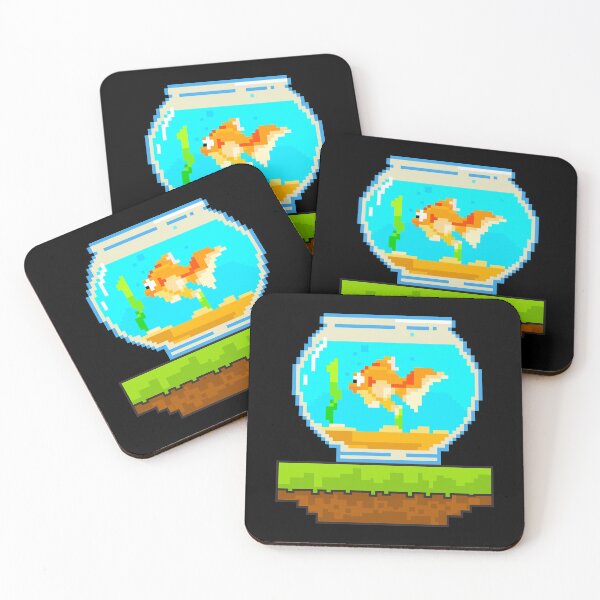 Item preview, Cute 8-Bit Fish Awesome Animal 8Bit Pet Aquarium designed and sold by perfectpresents.