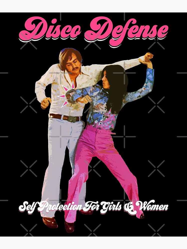 Disover 70s Retro Disco Dancing Defense For Girls & Women Premium Matte Vertical Poster