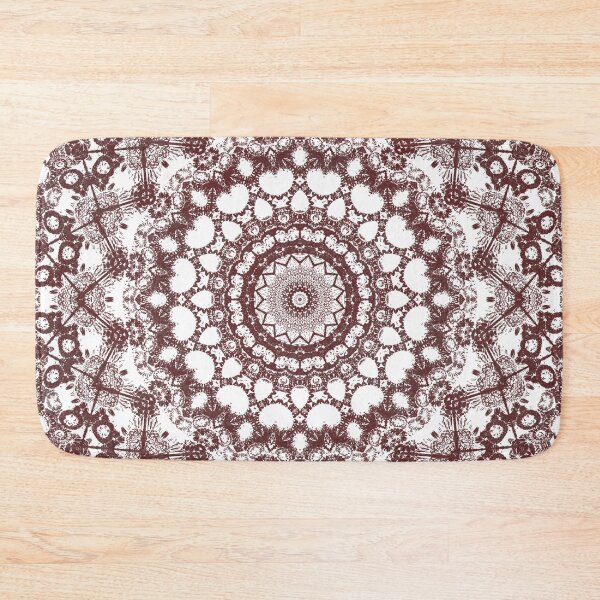 Item preview, Brown on white mandala. designed and sold by cr6zym1nd.