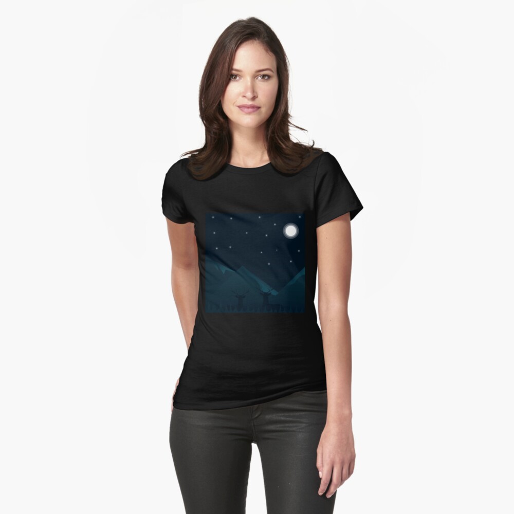Item preview, Fitted T-Shirt designed and sold by vectormarketnet.