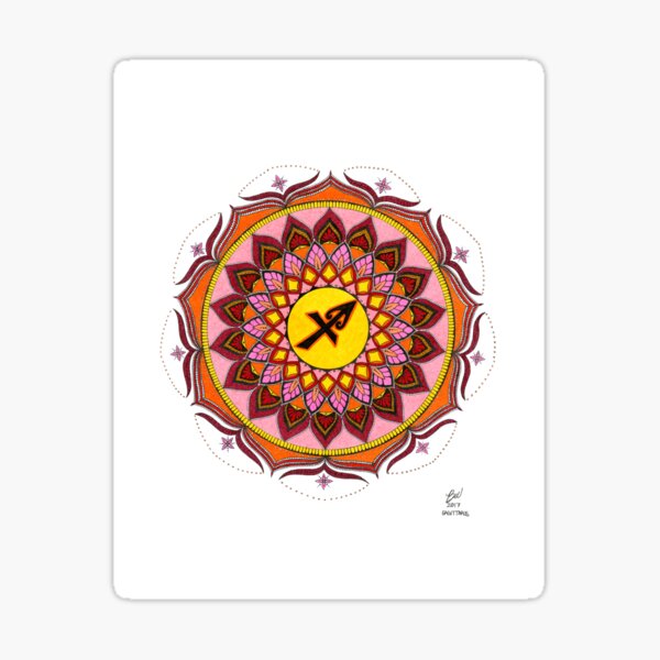 Sagittarius Zodiac Mandala Sticker