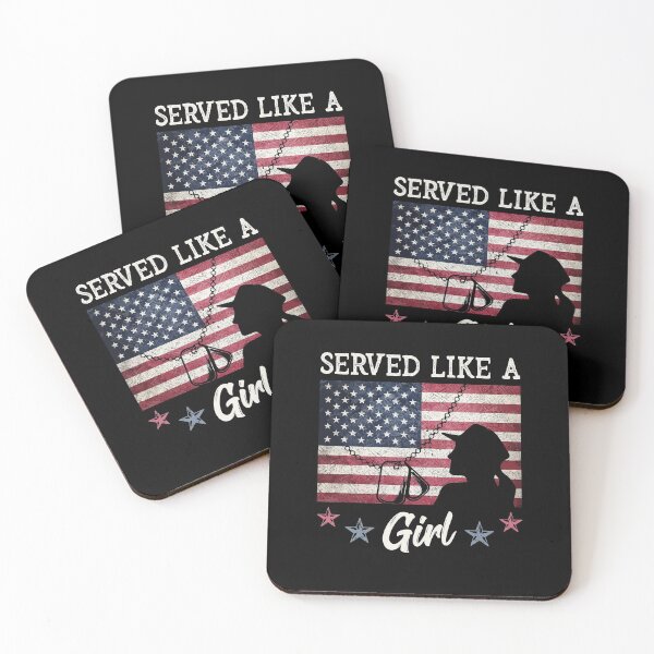 Item preview, Served Like A Girl Female Veterans Day Gift designed and sold by Dressed For  Duty.