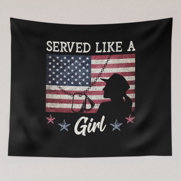 Item preview, Served Like A Girl Female Veterans Day Gift designed and sold by Dressed For  Duty.