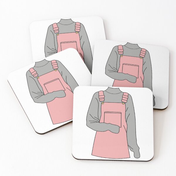 Artikelvorschau, Grauer Pullover unter rosa Latzkleid entworfen und verkauft von elmma design.