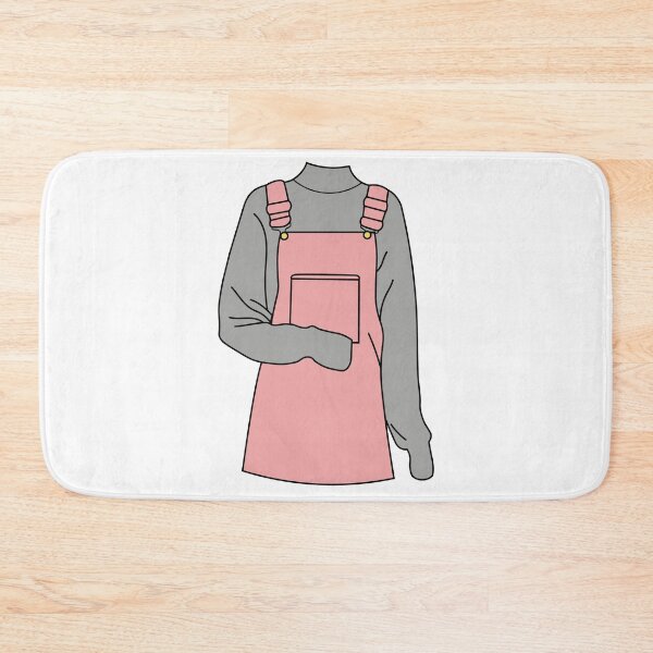 Item preview, Gray Sweater Under Pink Overall Dress designed and sold by elmma design.