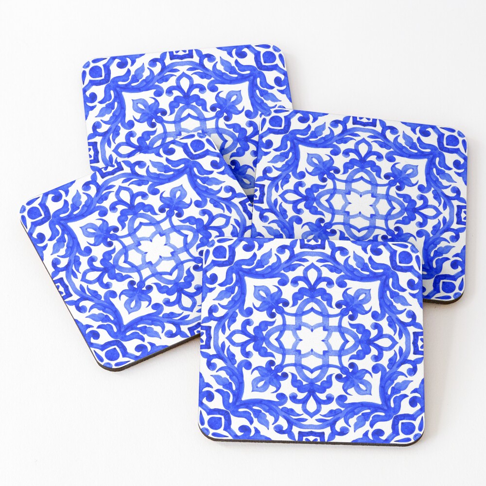 Portuguese azulejo tiles. Coasters (Set of 4)