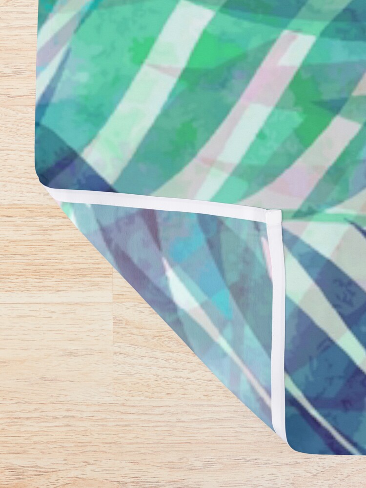 Alternate view of Palm Leaves - Indigo Green Shower Curtain