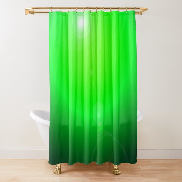 Green spotlight background Shower Curtain