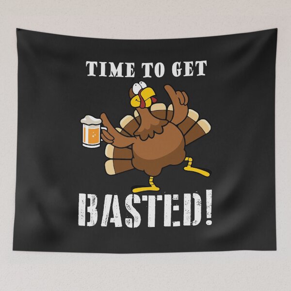 Item preview, Time to Get Basted Turkey thanksgiving gift for men women designed and sold by hadleydesigns.