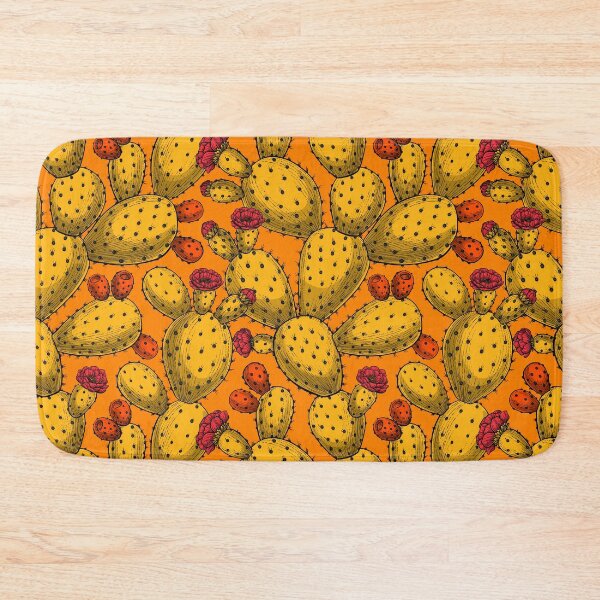 Item preview, Flowering opuntia in yellow designed and sold by Katerina Mitkova Kirilova.