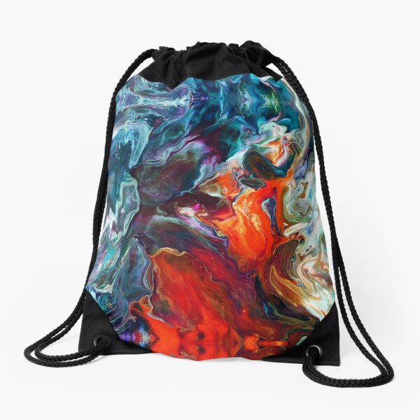 Fire And Water Drawstring Bag