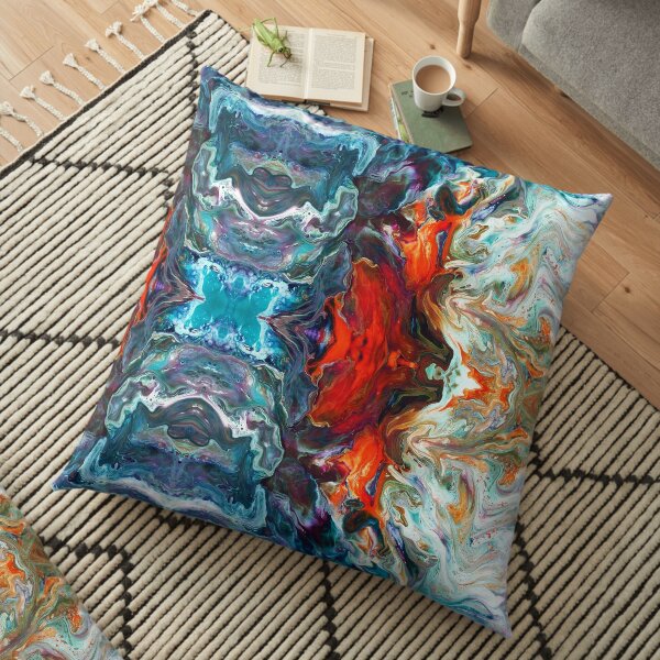 Fire And Water Floor Pillow