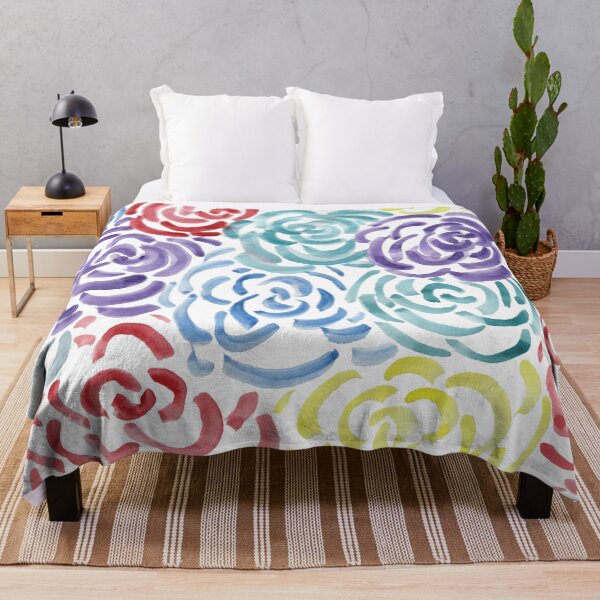 Item preview, Colorful Watercolor Flowers designed and sold by MaddiLoppnow.