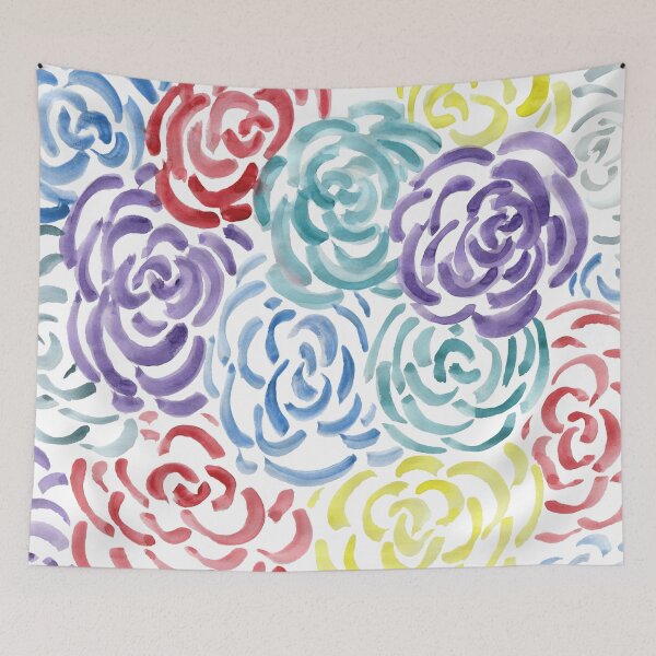 Item preview, Colorful Watercolor Flowers designed and sold by MaddiLoppnow.