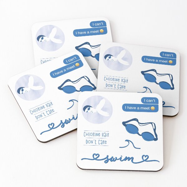Item preview, Blue Watercolor Swim Swimming Squad Pack designed and sold by The-Goods.