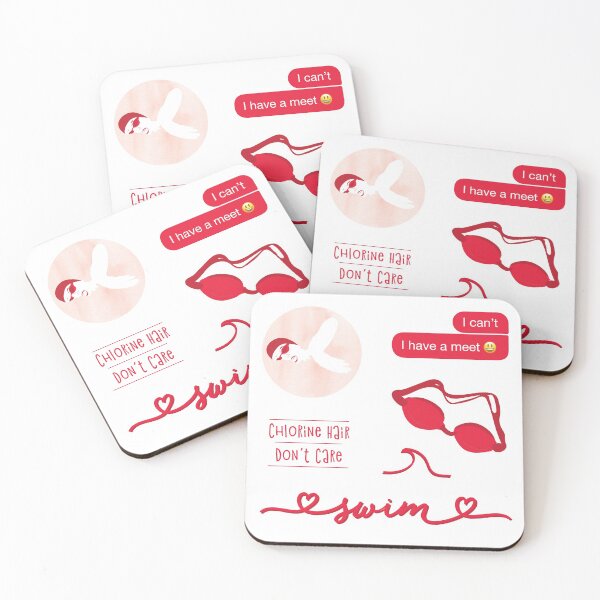 Item preview, Red Watercolor Swim Swimming Squad Pack designed and sold by The-Goods.