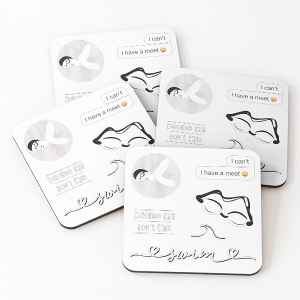 Item preview, White Watercolor Swim Swimming Squad Pack designed and sold by The-Goods.