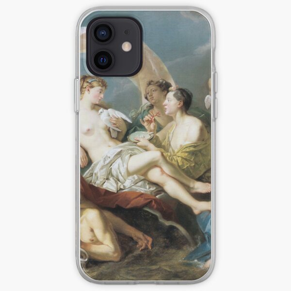 #Art, #illustration, #renaissance, #painting, people, Aphrodite, Venus, cherub, cupid, color image, men, males, women iPhone Soft Case