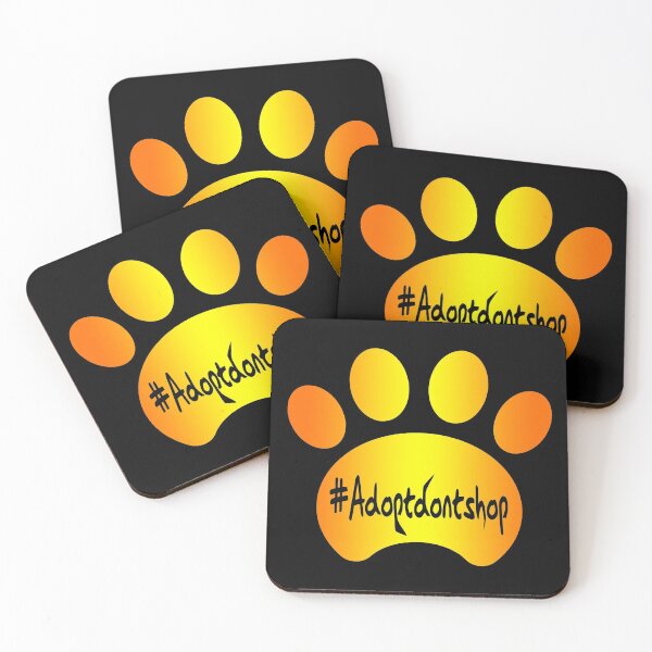 Item preview, Copy of Adopt don't shop (yelloworange) designed and sold by Dave Crokaert.