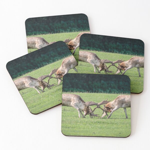 Item preview, Fallow deer rutting designed and sold by alan tunnicliffe.