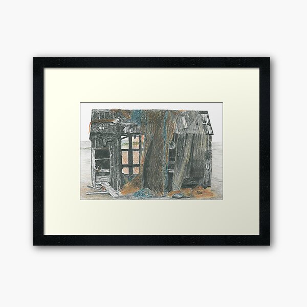 Dungeness Shack Framed Art Print