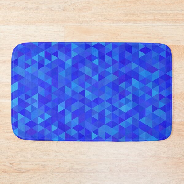 Item preview, Bright Blue Geometric Triangles designed and sold by pugmom4.