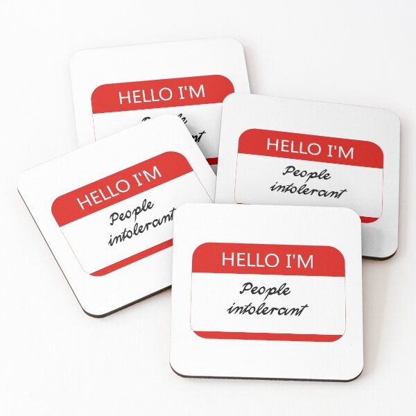 Item preview, hello I'm people intolerant designed and sold by Byrnsey.