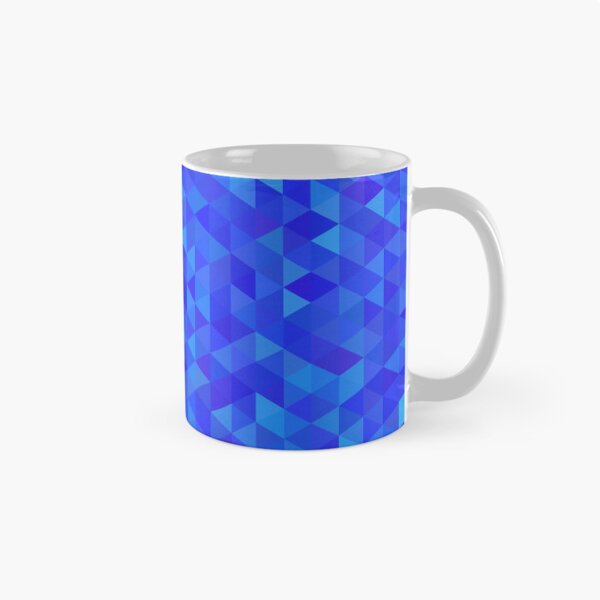 Item preview, Bright Blue Geometric Triangles designed and sold by pugmom4.