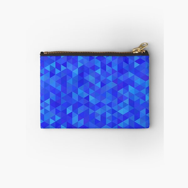 Item preview, Bright Blue Geometric Triangles designed and sold by pugmom4.