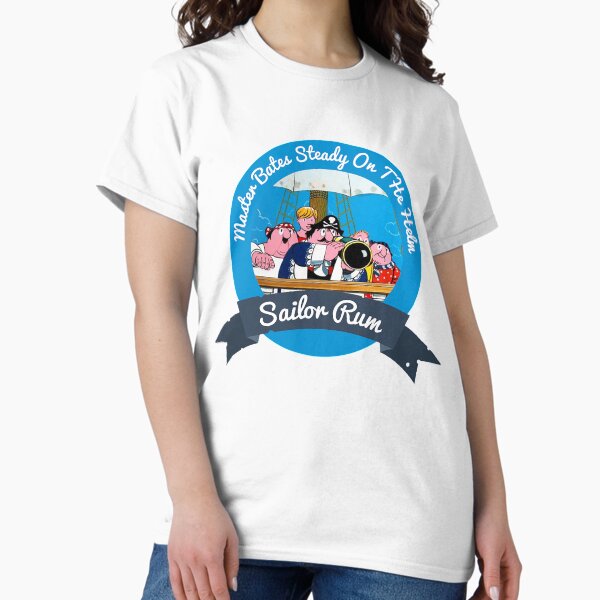 Item preview, Master Bates Sailor Rum - Adult Pirate Pugwash Fan Shirt - Adult Pugwash t shirt - Adult Pugwash Shower Curtain - Pugwash Pillow - Pugwash Mug designed and sold by happygiftideas.