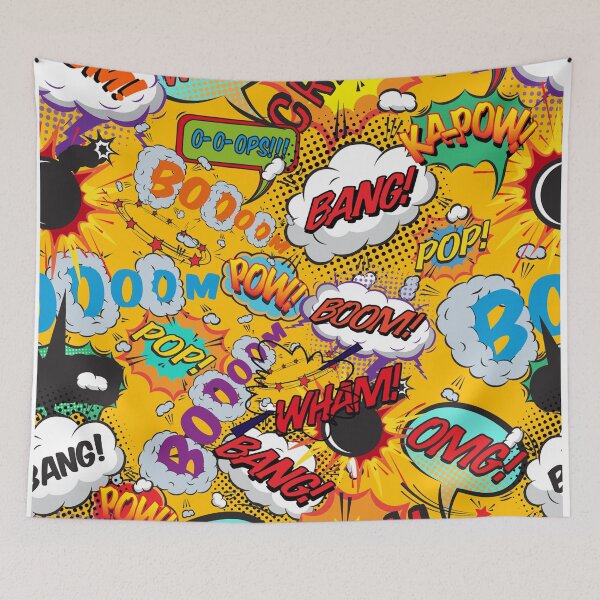 Item preview, Comic Book Pop Art Shout Outs Fun Typographic Cartoon design designed and sold by theimagezone.