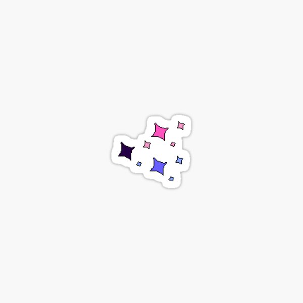 Omni pride glitter stars Sticker