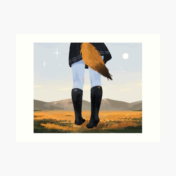 Fox in socks Art Print