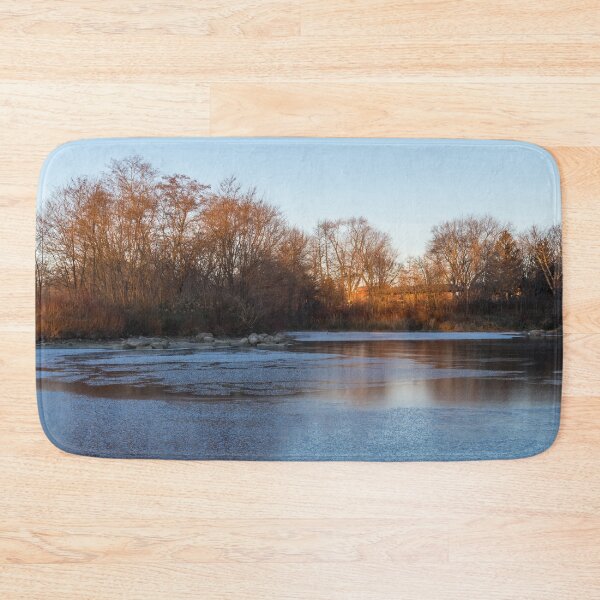 Item preview, Caramel and Ice - Cool Reflections at a Frozen Pond Take One designed and sold by Georgia Mizuleva.