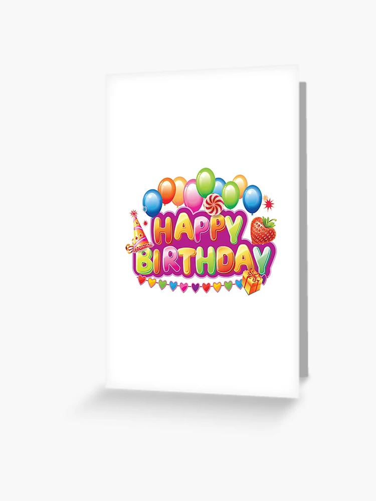 Carte de vœux avec l'œuvre « 1 an premier anniversaire ours en peluche avec  des ballons joyeux anniversaire » de l'artiste Trenddesigns24