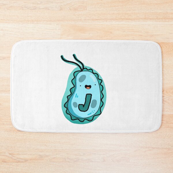 Item preview, Alphabet Letter J Blue Bacteria designed and sold by kidsmonogram.