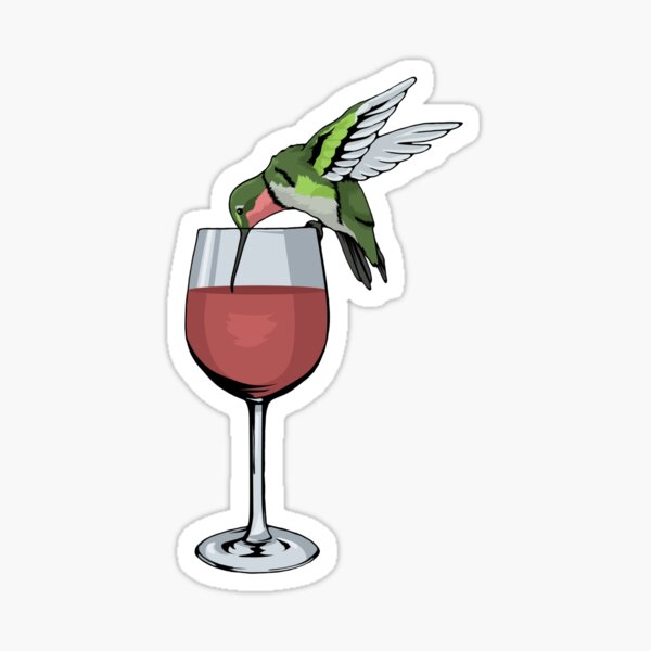 Artikel-Vorschau von Kolibri Wein T-Shirt Vogel Geist Tier Wein Kolibri, designt und verkauft von DSWShirts.