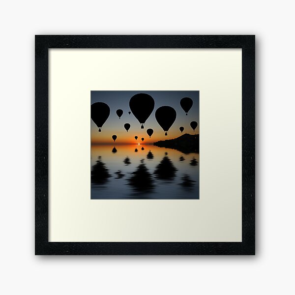 Sundowner Silhouette Framed Art Print