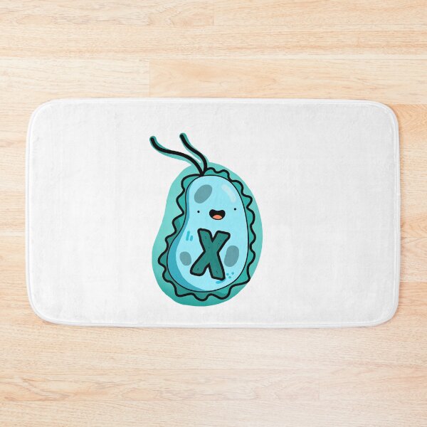 Item preview, Alphabet Letter X Blue Bacteria designed and sold by kidsmonogram.