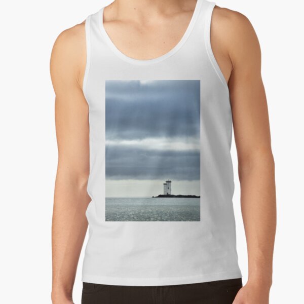 Carraig Fhada Lighthouse near Port Ellen - Islay, Scotland Tank Top