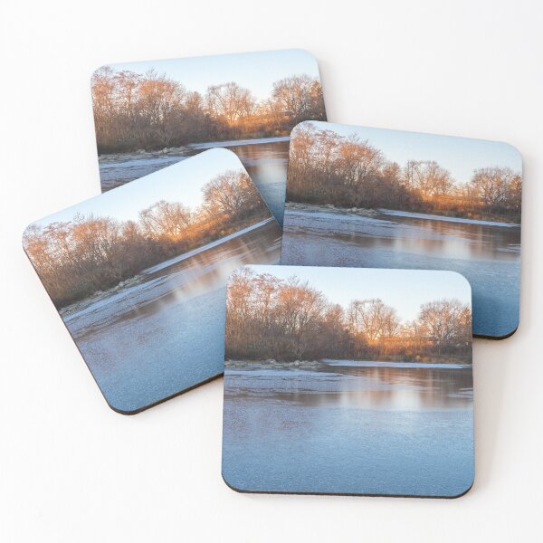 Item preview, Caramel and Ice - Cool Reflections at a Frozen Pond Take Two designed and sold by Georgia Mizuleva.