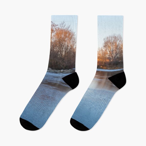 Item preview, Caramel and Ice - Cool Reflections at a Frozen Pond Take Two designed and sold by Georgia Mizuleva.