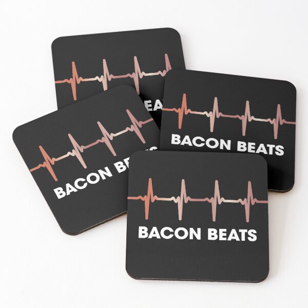 Item preview, Ketosis Keto Ketogenic Diet - Bacon Beats (Bits) Heartbeat designed and sold by el-em-cee.